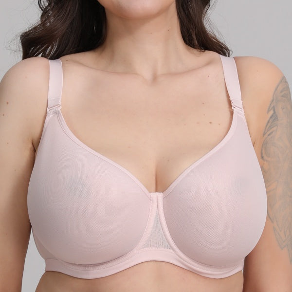 PINQLIME Iris Breathable Spacer T Shirt Bra for Large Breasts