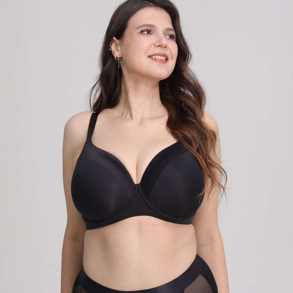 PINQLIME Luna Couvy Memory Foam Support Bra for Fuller Busts